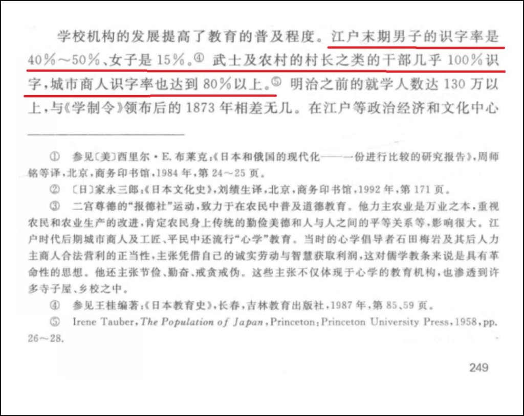 戳破「日本明治维新前民众识字率高达40%」的神话-人文百科