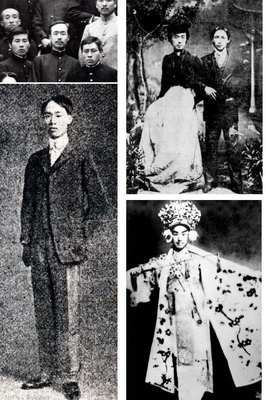 年轻时的李叔同,曾以反串演《茶花女》而轰动一时 年轻时的李叔同,曾以反串演《茶花女》而轰动一时