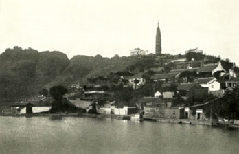 杭州里西湖的大佛寺和保俶塔(罗安逸,1909)