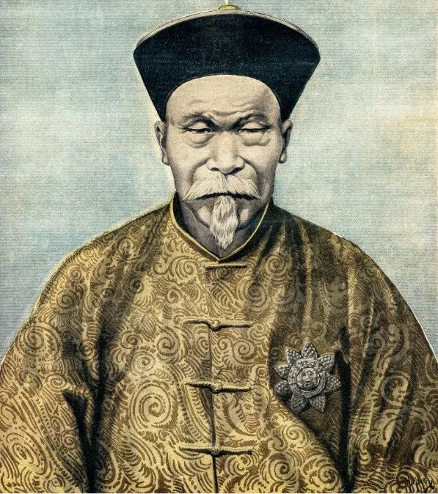 清朝杰出使臣李鸿章总督,刊于法国巜小日报》(副刊),1896年7月26日