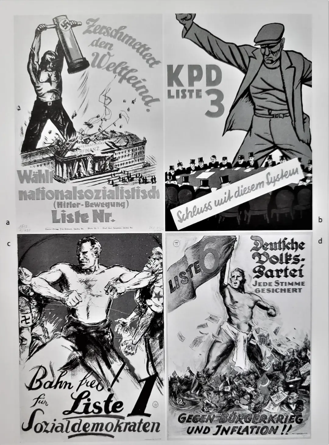 纳粹党等政党竞选海报 ,1928——1932年